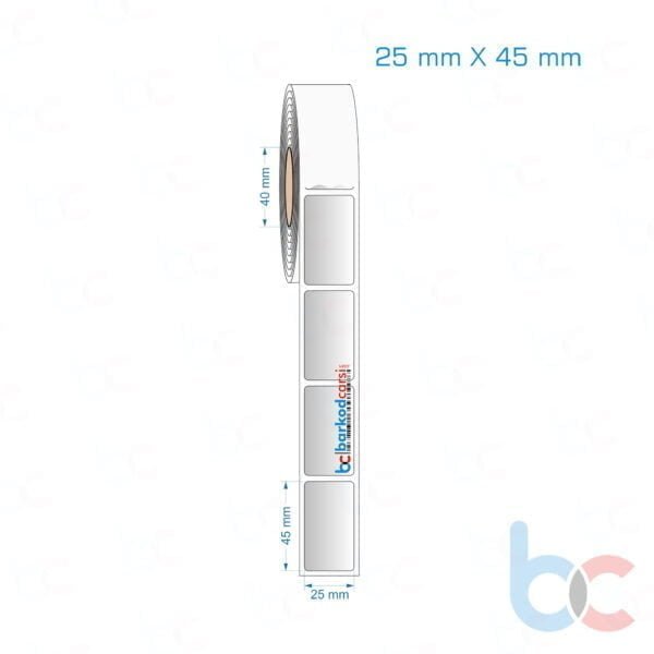 25x45 mm Silvermat Etiket (Fiyatı)