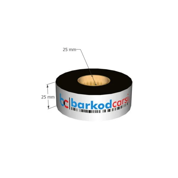 25x300 mt Wax / Wax-Resin / Resin / Hot-Foil Ribon Çeşitleri By BarkodCarsi.com