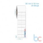 30x10 mm 2'li Bitişik Opak / Mat PP, Fastyre Etiket (Fiyatları)