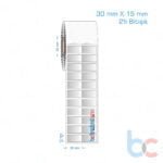 30x15 mm 2'li Bitişik Silvermat Etiket (Fiyatı)