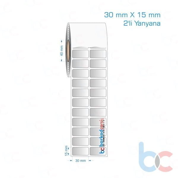 30x15 mm 2'li Yanyana Silvermat Etiket (Fiyatı)