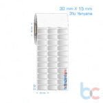30x15 mm 3'lü Yanyana Silvermat Etiket (Fiyatı)