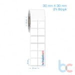 30x30 mm 2'li Bitişik Opak / Mat PP, Fastyre Etiket (Fiyatları)