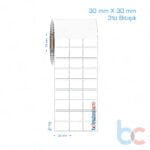 30x30 mm 3'lü Bitişik Opak / Mat PP, Fastyre Etiket (Fiyatları)