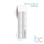 30x45 mm 2'li Bitişik Silvermat Etiket (Fiyatı)