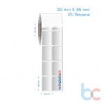 30x45 mm 2'li Yanyana Silvermat Etiket (Fiyatı)