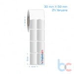 30x50 mm 2'li Yanyana Silvermat Etiket (Fiyatı)