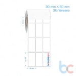 30x60 mm 3'lü Yanyana Opak / Mat PP, Fastyre Etiket (Fiyatları)