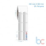 30x60 mm 2'li Yanyana Silvermat Etiket (Fiyatı)