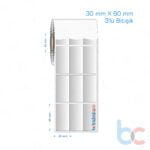 30x60 mm 3'lü Bitişik Silvermat Etiket (Fiyatı)