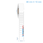 30x10 mm Opak / Mat PP, Fastyre Etiket (Fiyatları)