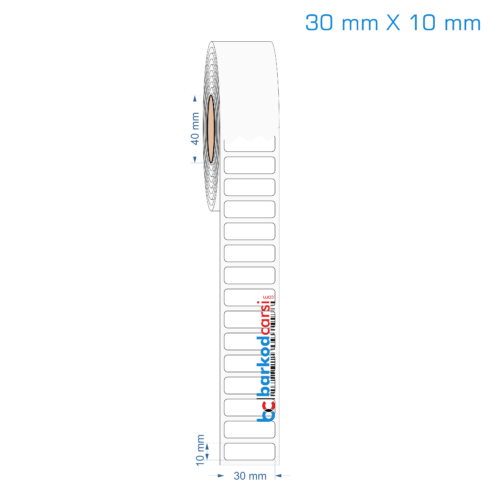 30x10 mm Opak / Mat PP, Fastyre Etiket (Fiyatları)