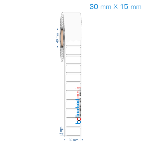 30x15 mm Opak / Mat PP, Fastyre Etiket (Fiyatları)