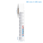 30x20 mm Silvermat Etiket (Fiyatı)