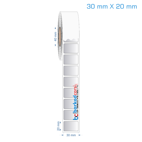 30x20 mm Silvermat Etiket (Fiyatı)