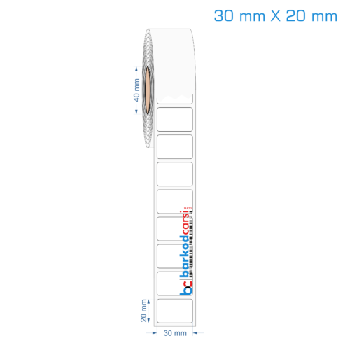 30x20 mm Opak / Mat PP, Fastyre Etiket (Fiyatları)