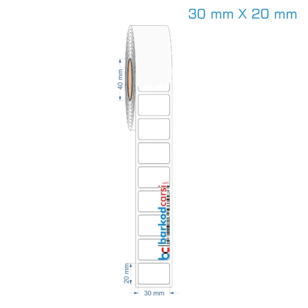 30x20 mm Opak / Mat PP, Fastyre Etiket (Fiyatları)