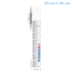 30x25 mm Silvermat Etiket (Fiyatı)