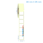 30x25 mm Etiket (Kuşe, Vellum, Eko / Lamine Termal) Fiyatları