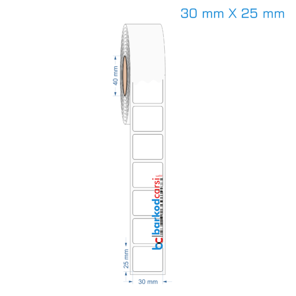 30x25 mm Opak / Mat PP, Fastyre Etiket (Fiyatları)