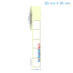 30x35 mm Etiket (Kuşe, Vellum, Eko / Lamine Termal) Fiyatları