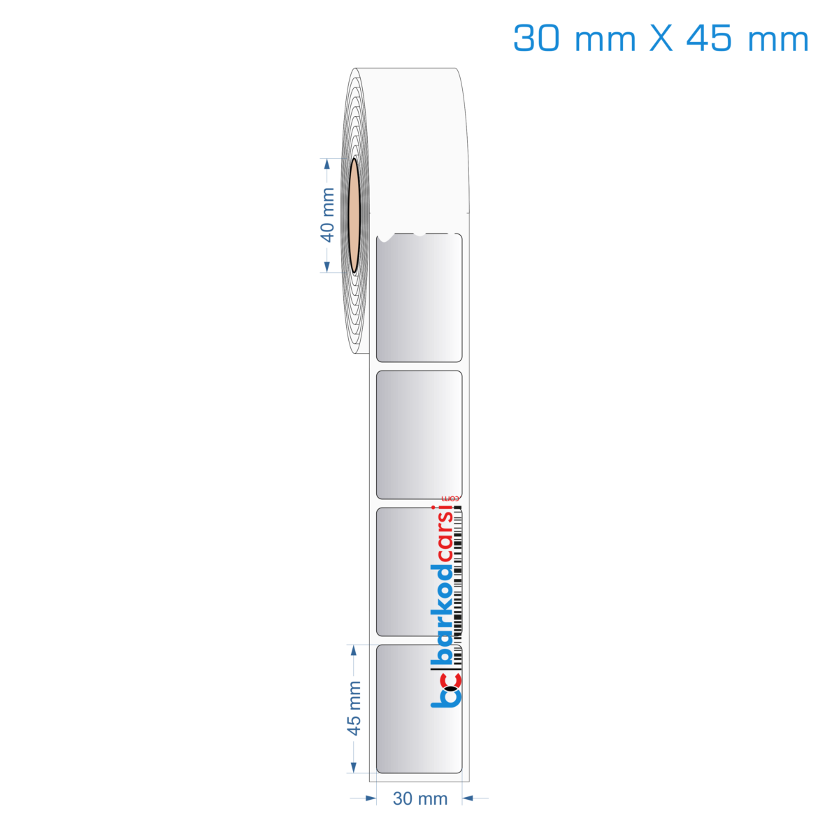 30X45 Mm Silvermat Etiket (Fiyatı)