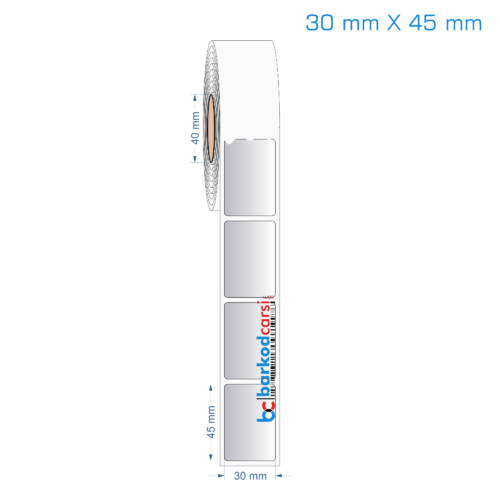 30x45 mm Silvermat Etiket (Fiyatı)