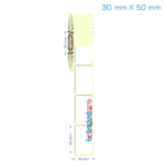 30x50 mm Etiket (Kuşe, Vellum, Eko / Lamine Termal) Fiyatları