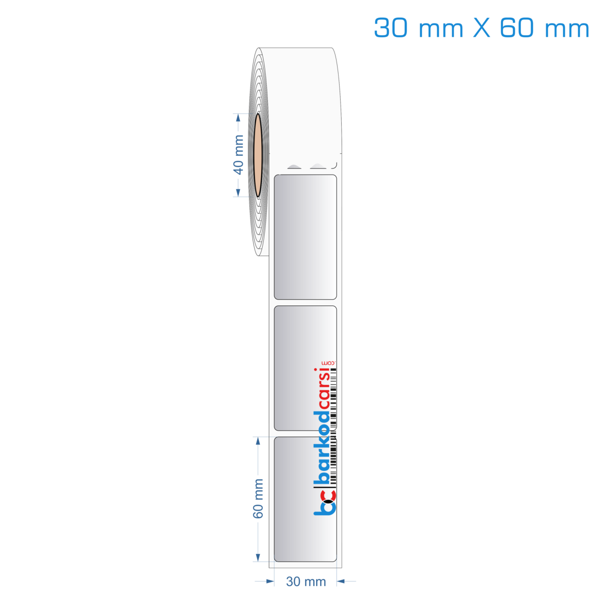 30X60 Mm Silvermat Etiket (Fiyatı)