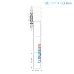 30x60 mm Opak / Mat PP, Fastyre Etiket (Fiyatları)