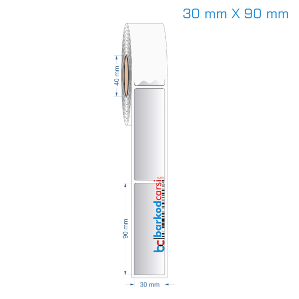 30x90 mm Silvermat Etiket (Fiyatı)