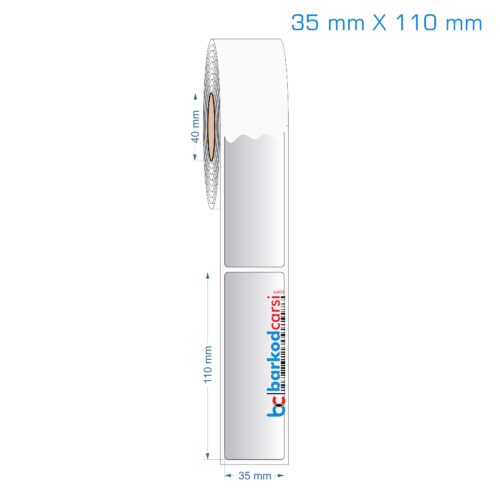 35x110 mm Silvermat Etiket (Fiyatı)