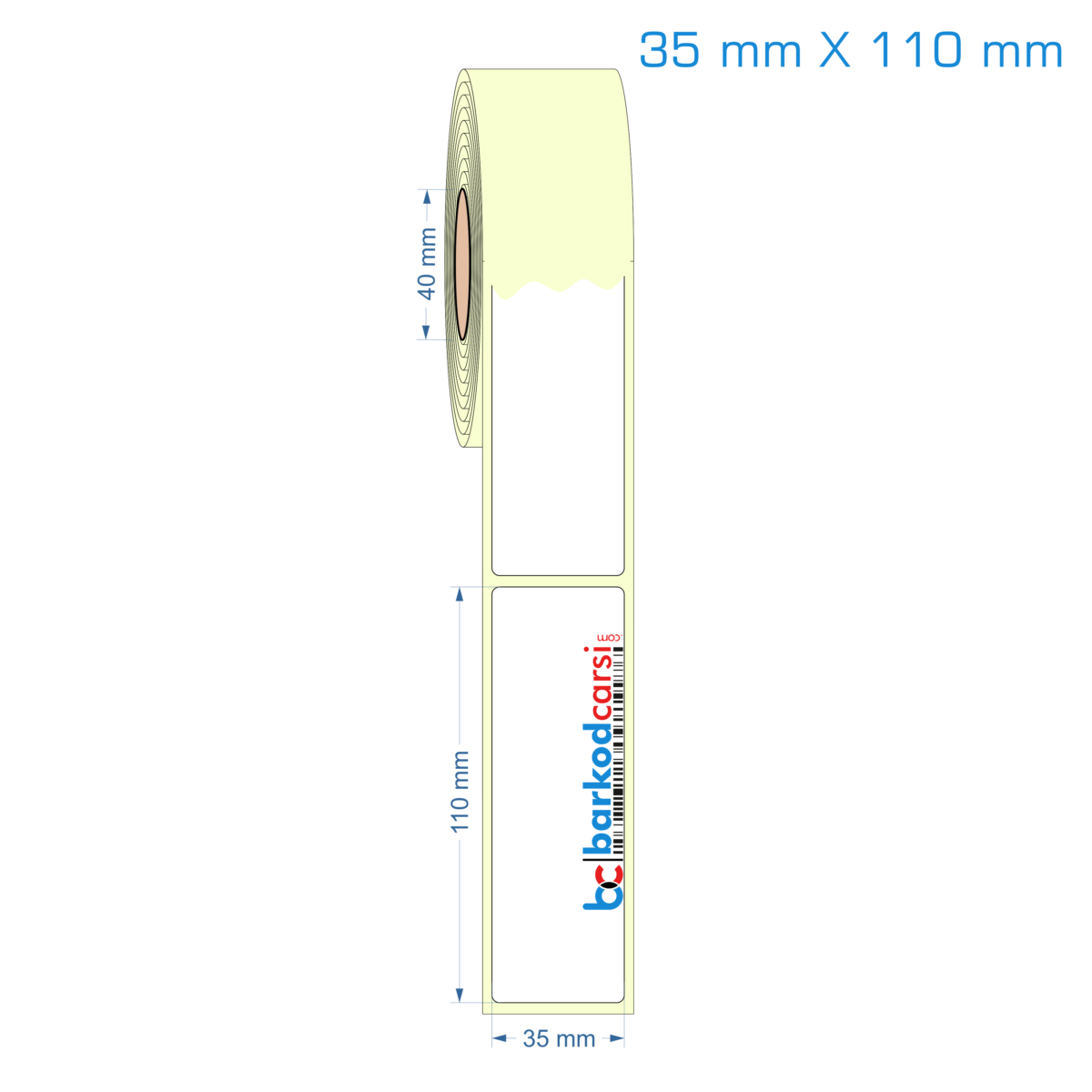 35X110 Mm Etiket (Kuşe, Vellum, Eko / Lamine Termal) Fiyatları