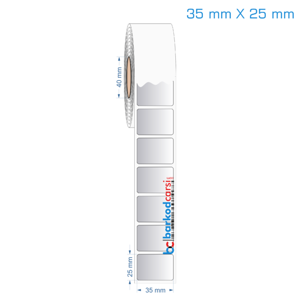 35x25 mm Silvermat Etiket (Fiyatı)