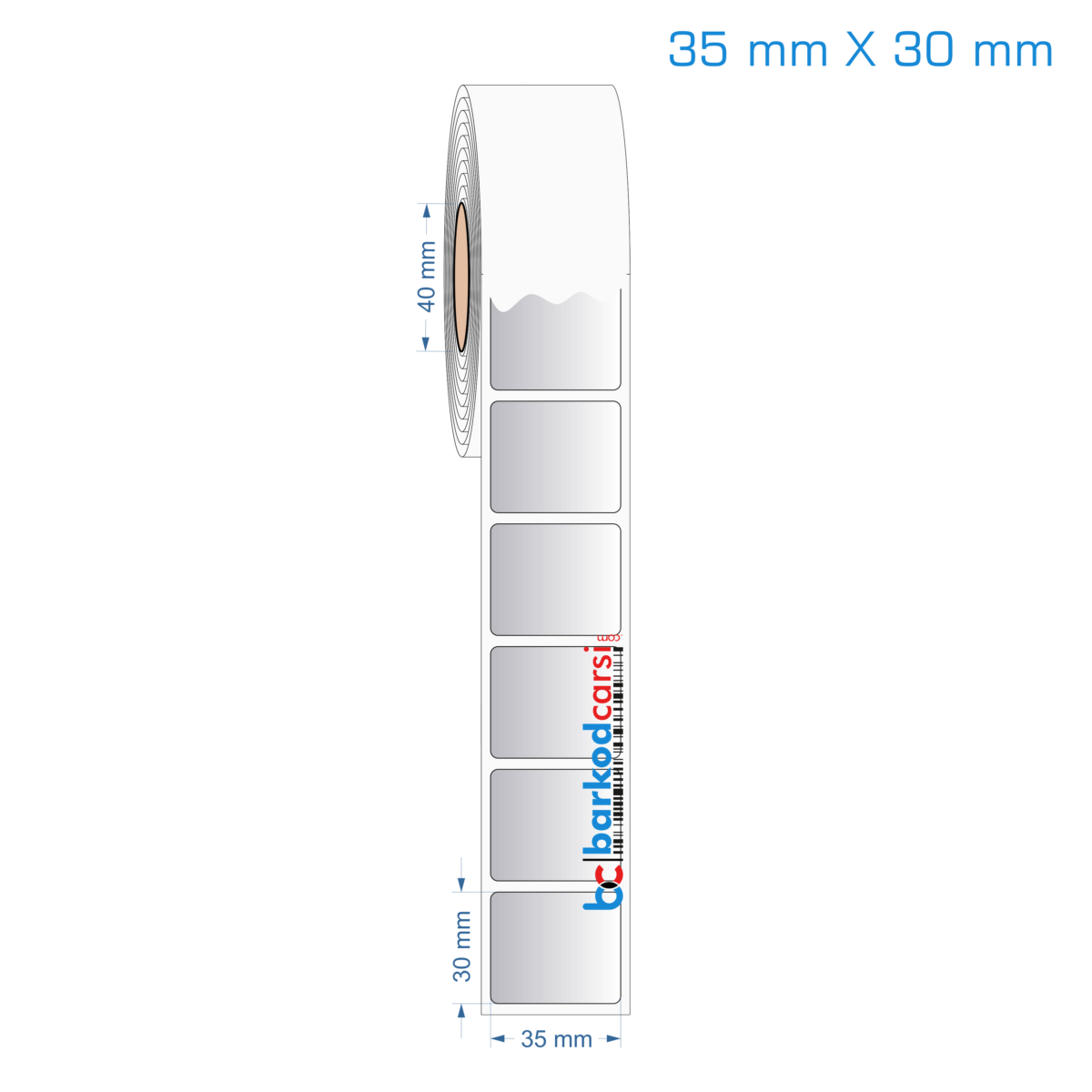 35X30 Mm Silvermat Etiket (Fiyatı)