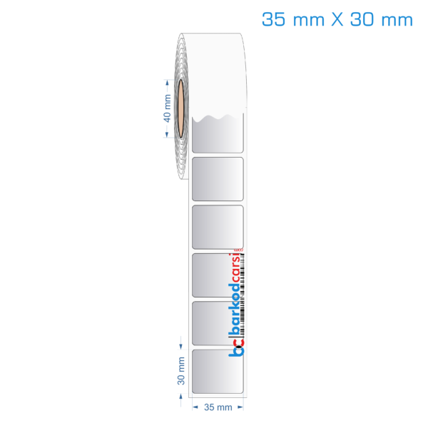 35x30 mm Silvermat Etiket (Fiyatı)