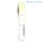 35x30 mm Etiket (Kuşe, Vellum, Eko / Lamine Termal) Fiyatları