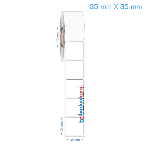 35x35 mm Opak / Mat PP, Fastyre Etiket (Fiyatları)