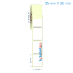 35x50 mm Etiket (Kuşe, Vellum, Eko / Lamine Termal) Fiyatları