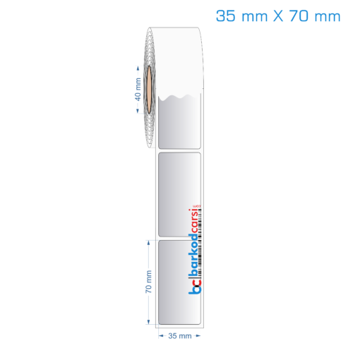 35x70 mm Silvermat Etiket (Fiyatı)