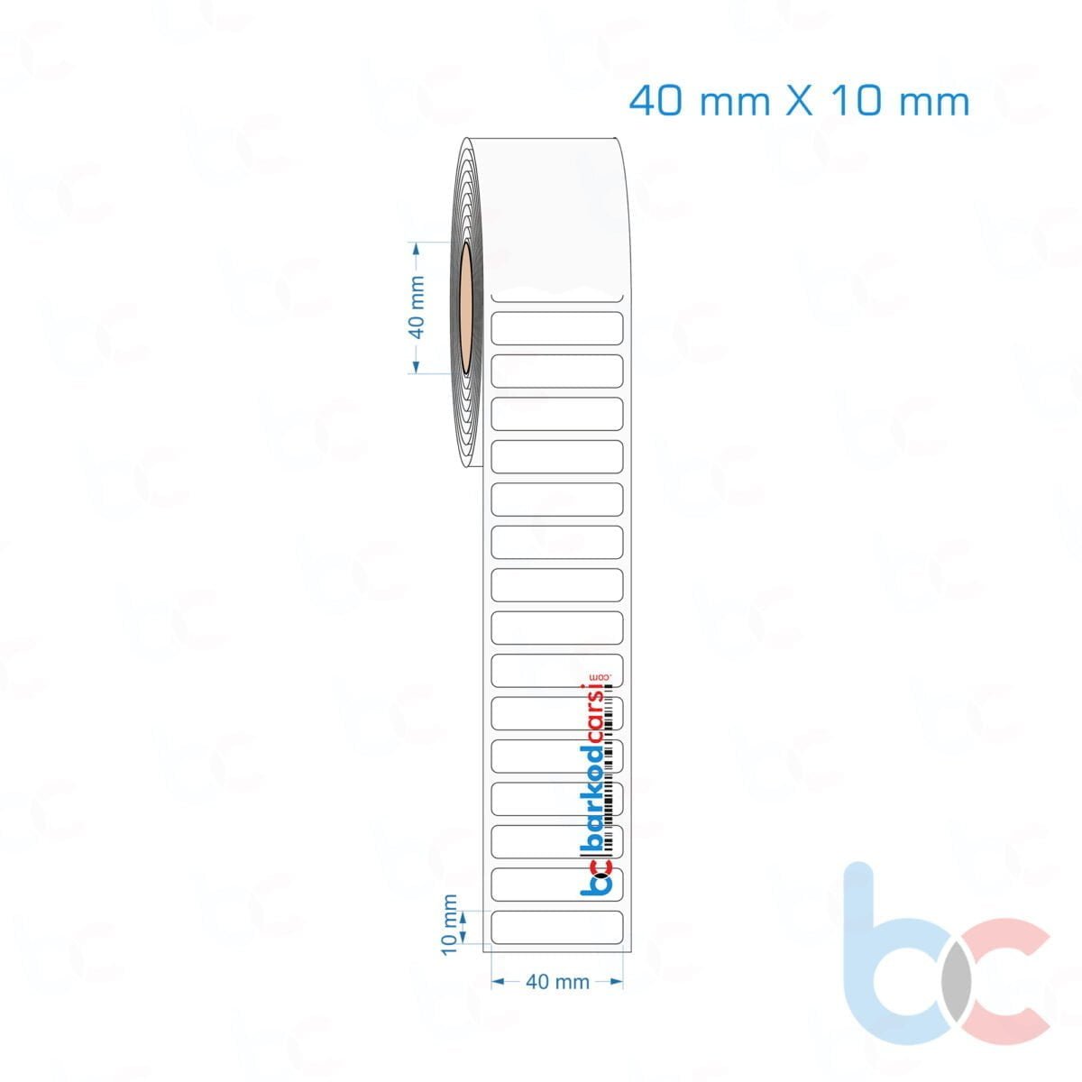 40X10 Mm Hazır Rulo Pp Opak, Mat, Fastyre Etiketler 40X10 Mm Opak / Mat Pp, Fastyre Etiket (Fiyatları)