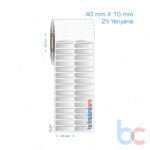 40x10 mm 2'li Yanyana Silvermat Etiket (Fiyatı)