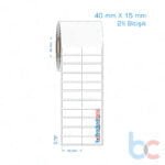 40x15 mm 2'li Bitişik Opak / Mat PP, Fastyre Etiket (Fiyatları)