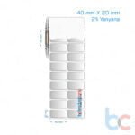 40x20 mm 2'li Yanyana Silvermat Etiket (Fiyatı)