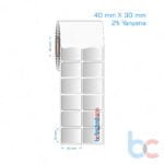 40x30 mm 2'li Yanyana Silvermat Etiket (Fiyatı)