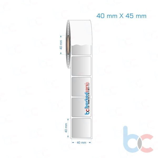 40x45 mm Silvermat Etiket (Fiyatı)