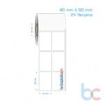 40x60 mm 2'li Yanyana Opak / Mat PP, Fastyre Etiket (Fiyatları)