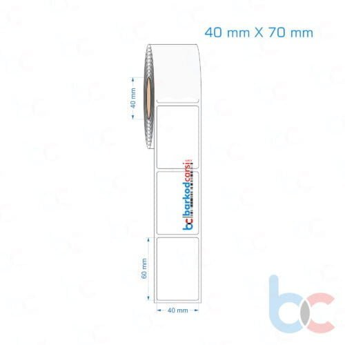 40x70 mm Opak / Mat PP, Fastyre Etiket (Fiyatları)