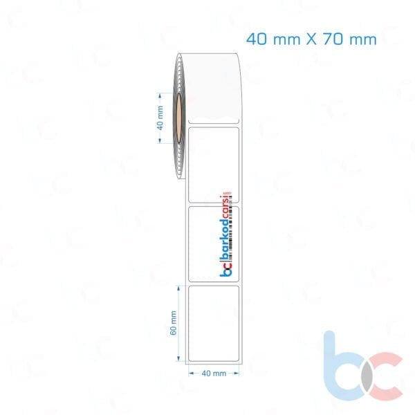40x70 mm Opak / Mat PP, Fastyre Etiket (Fiyatları)