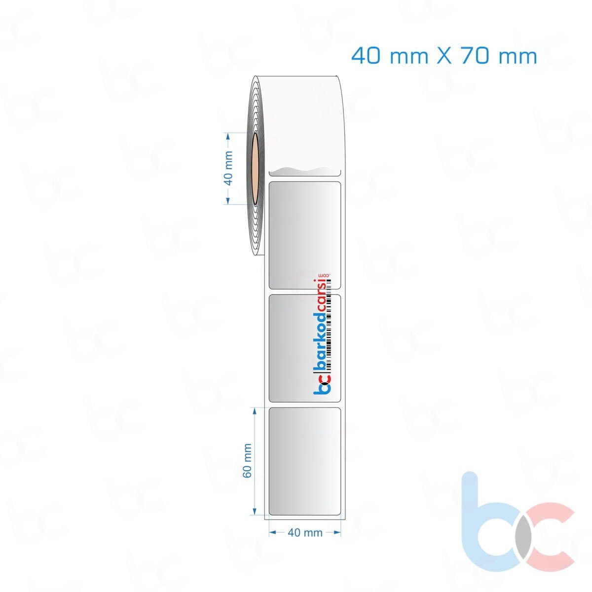 40X70 Mm Silvermat Etiket (Fiyatı)